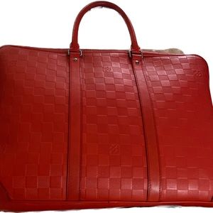 Louis Vuitton Red Laptop Bag